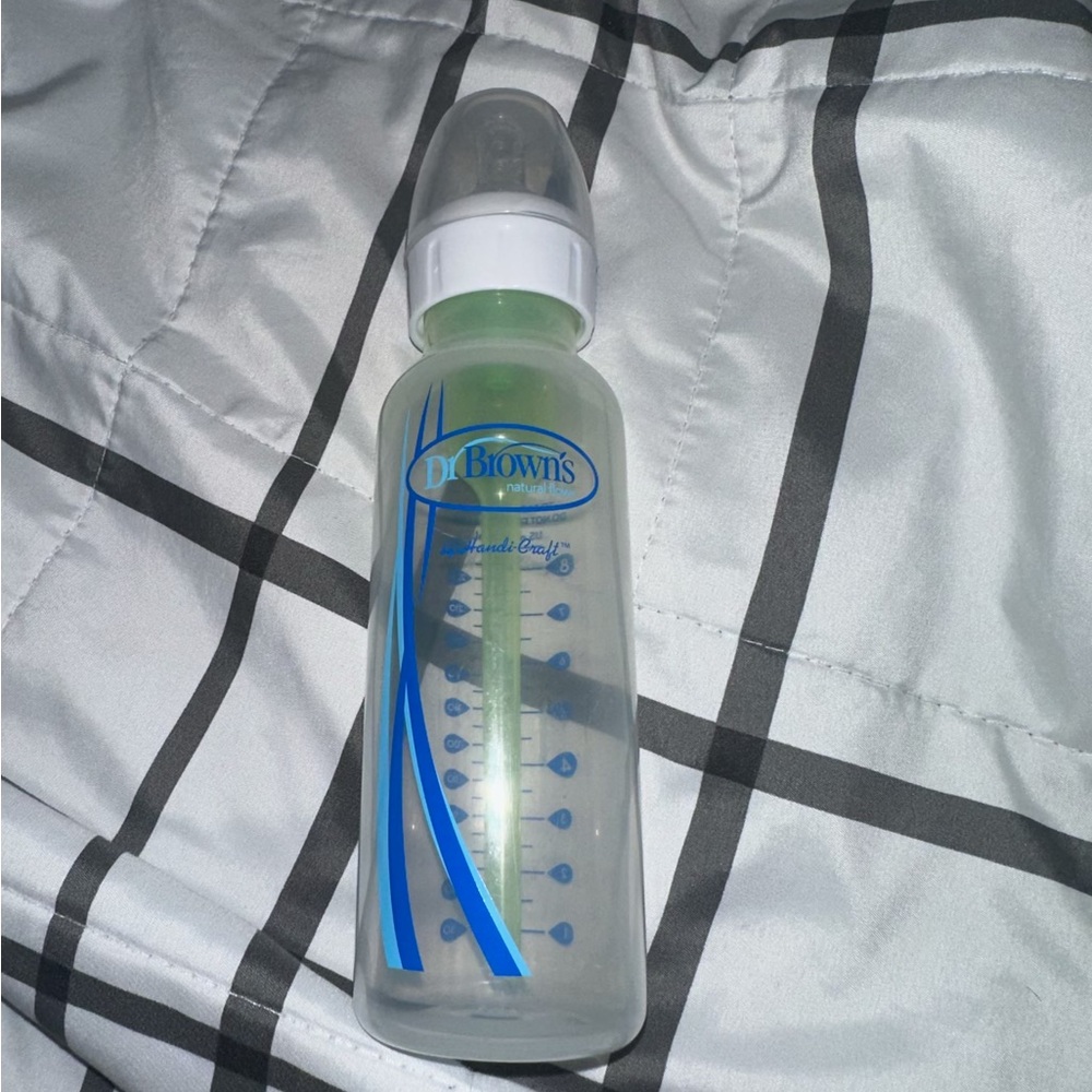 Dr. Brown's Baby Bottle with Blue Accents